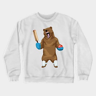 Bear Cricket Cricket bat Crewneck Sweatshirt